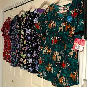 Ladies XL Scrub tops for all season or holiday.